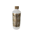 A 500ml bottle of gold label surgical spirit with a gold screw cap and brown label featuring white text