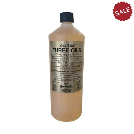 Gold Label Three Oils 1 Litre Horse Supplements