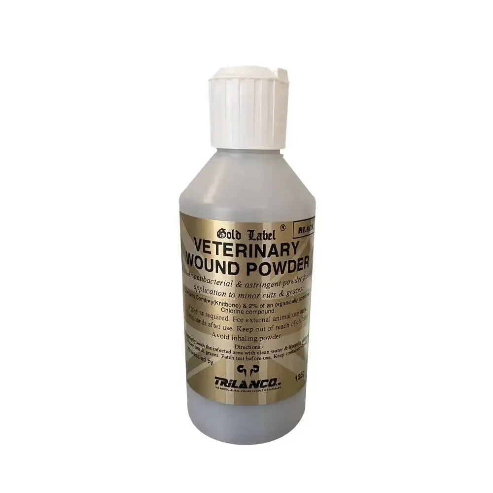 Gold Label Veterinary Wound Powder 125 GM White Wound Care