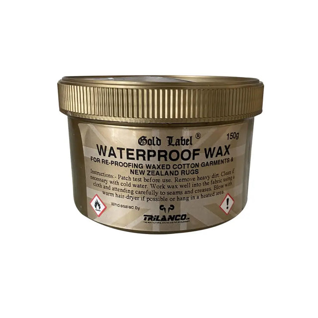 Gold Label Waterproof Wax 150 GM Waterproof Treatments Barnstaple Equestrian Supplies