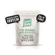 A beige resealable pouch of good hemp company hemp seed hearts packed with protein and full of fibre
