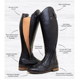 Bareback Footwear Graceland Long Riding Field Boots - Black EU 36 - UK 3 Long Riding Boots