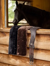 LeMieux Simuwool GP Girth Cover Brown/Brown Medium Brown/Brown saddle covers