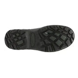 Black rubber sole with rugged grid tread and oval logo on grubs midline 5.0 waterproof yard boots green