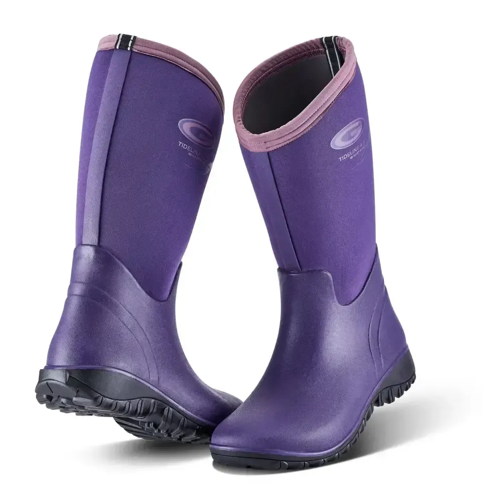 Grubs Tideline 4.0 Waterproof Yard Boots Plum 4 Short Boots