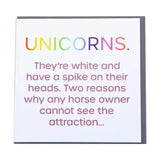 Gubblecote Foiled Greetings Card Unicorns Horsey Greeting Cards