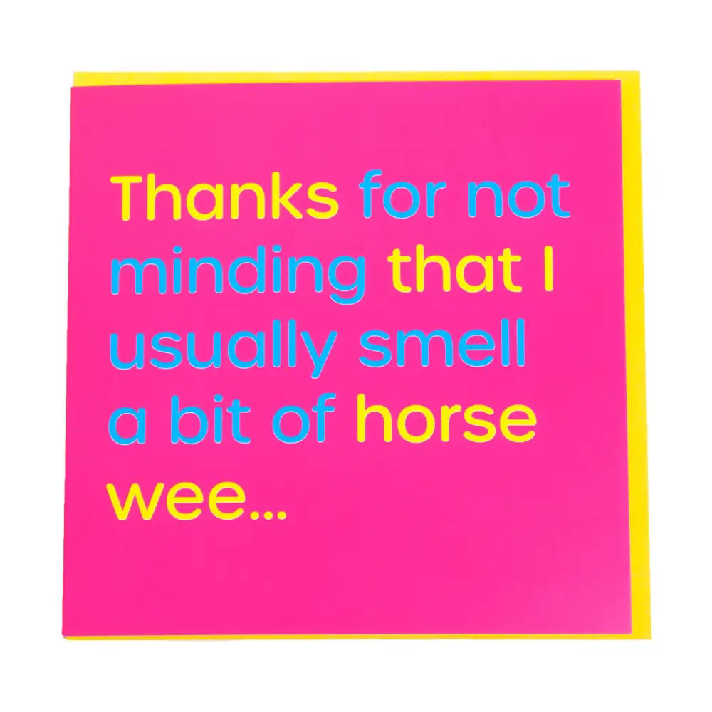 Gubblecote Humourous Greetings Card Horse Wee Gift Cards