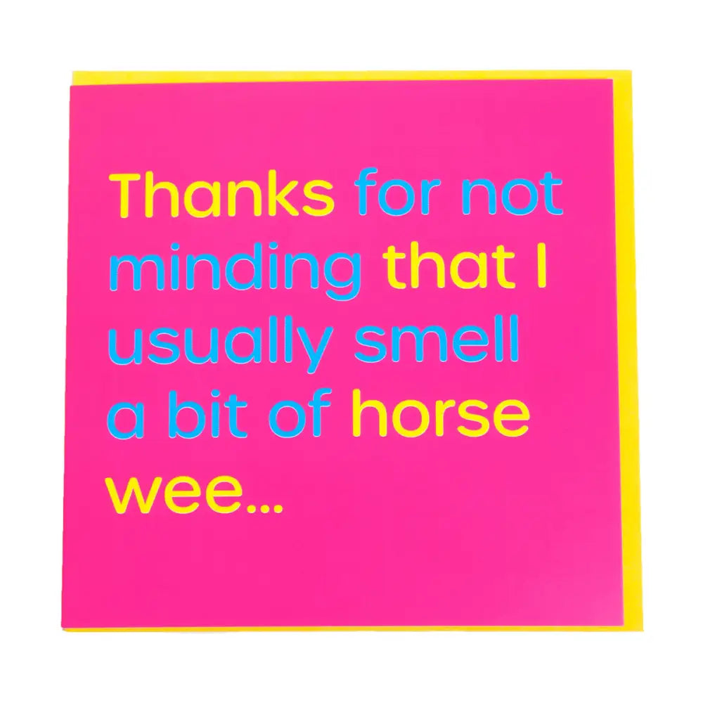 Gubblecote Humourous Greetings Card Horse Wee Gift Cards Barnstaple Equestrian Supplies