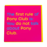 Gubblecote Humourous Greetings Card Pony Club Horsey Greeting Cards