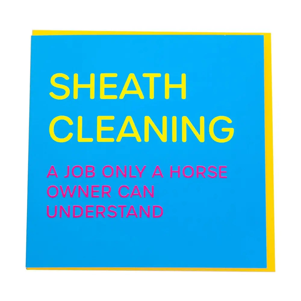 Gubblecote Humourous Greetings Card Sheath Cleaning Gift Cards