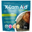 Blue and white pouch of gwf x-lam aid pellets 3kg high specification supplement for horse hoof health