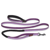 Halti active lead purple with black elastic section and padded handle perfect as a tie-out tether leash