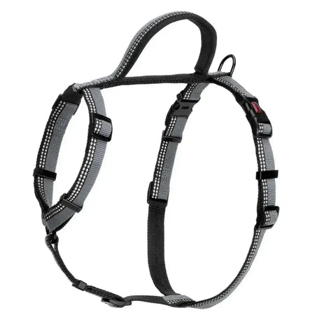 Halti walking harness black reflective dog harness with adjustable straps and buckle closures for walking