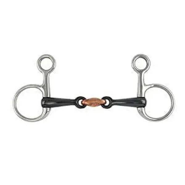 Hanging Cheek Sweet Iron with Copper Lozenger Bits 114 mm (4 1/2") Saddlery Trade Services Horse Bits Barnstaple Equestrian Supplies