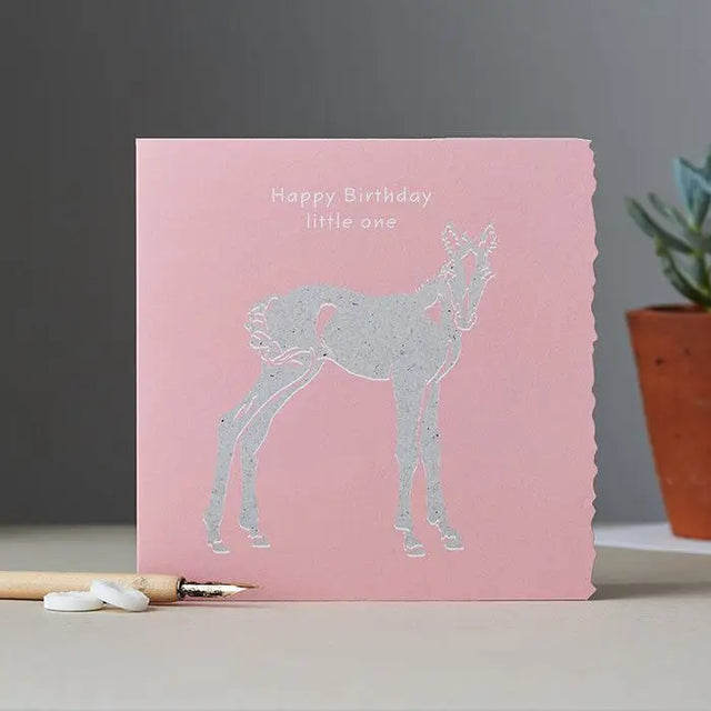 Happy Birthday Card Girl Foal Gift Cards