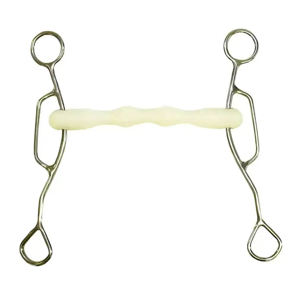 Happy Mouth American Gag Shaped Straight Bar Mullen Mouth Bits 114 Mm (4 1/2";) Horse Bits
