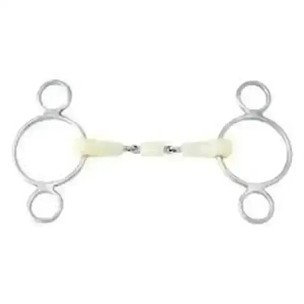 Happy Mouth Bits 2 Ring Dutch Gag Double Jointed Horse Bits 11.5 cm Horse Bits