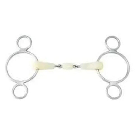 Happy Mouth Bits 2 Ring Dutch Gag Double Jointed Horse Bits 114 mm (4 1/2") Happy Mouth Bits Horse Bits Barnstaple Equestrian Supplies