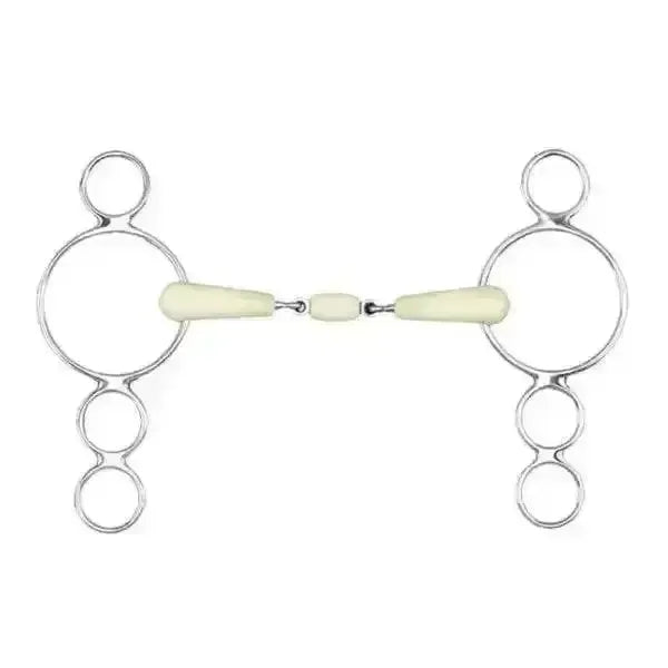 Happy Mouth Bits 3 Rings Dutch Gag Double Jointed Horse Bits 127 mm (5") Horse Bits
