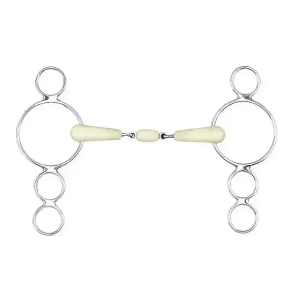 Happy Mouth Bits 3 Rings Dutch Gag Double Jointed Horse Bits 127 Mm (5") Horse Bits