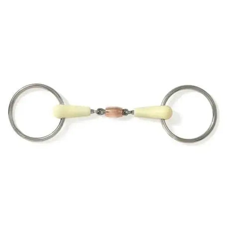 Happy Mouth Bits Loose Ring Copper Roller Horse Bits 11.5 cm (5 1/2 Inch) Horse Bits Barnstaple Equestrian Supplies