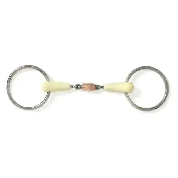 Happy Mouth Bits Loose Ring Copper Roller Horse Bits 11.5 cm (5 1/2 Inch) Horse Bits