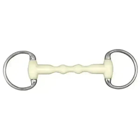 Happy Mouth Bits Shaped Straight Bar Mullen Mouth Eggbutt Dressage Bradoon Horse Bits 114 mm (4 1/2") Horse Bits