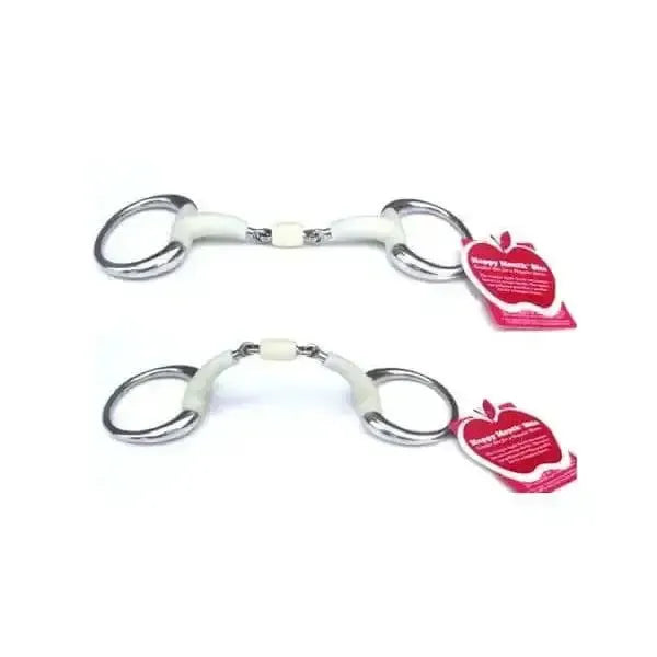 Happy Mouth Contour Eggbutt Double Joint Roller Horse Bit 127 Mm (5") Horse Bits