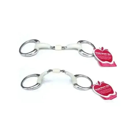 Happy Mouth Contour Eggbutt Double Joint Roller Horse Bit 127 mm (5") Horse Bits