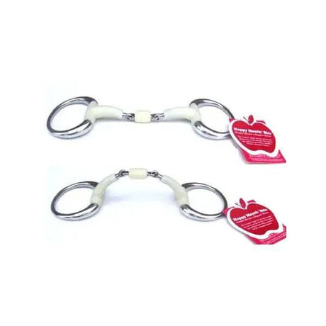 Happy Mouth Contour Eggbutt Double Joint Roller Horse Bit 127 mm (5") Happy Mouth Bits Horse Bits Barnstaple Equestrian Supplies