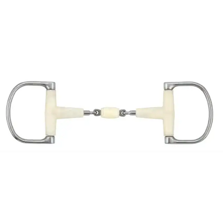 Happy Mouth D Ring Racing Bit With Roller 12.5 cm Horse Bits