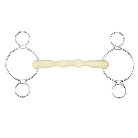 Happy Mouth Dutch Gag 2 Ring Shaped Straight Bar Mullen Mouth Bits 114 mm (4 1/2") Horse Bits