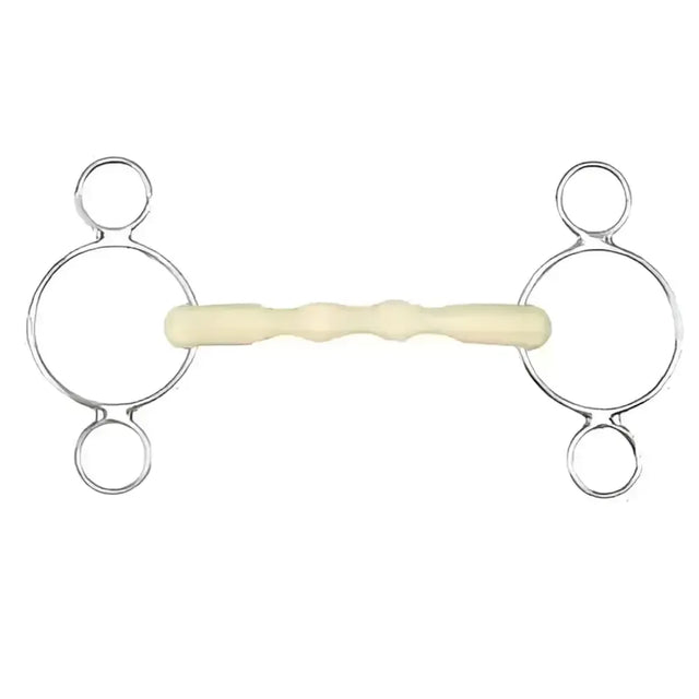 Happy Mouth Dutch Gag 2 Ring Shaped Straight Bar Mullen Mouth Bits 114 Mm (4 1/2&Quot;) Horse Bits
