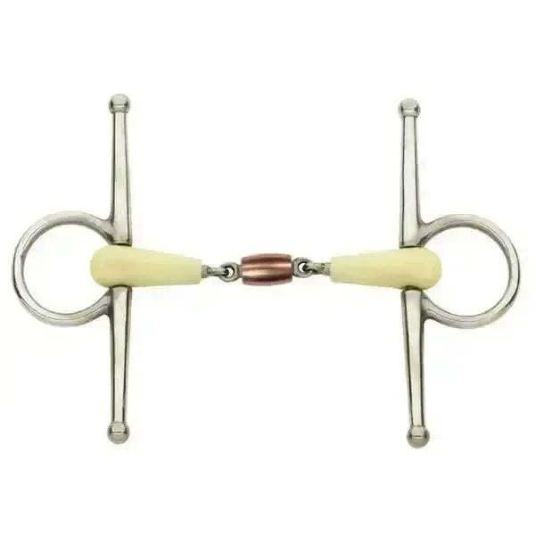 Happy Mouth Full Cheek Copper Roller Bit 114 Mm (4 1/2&Quot;) Horse Bits