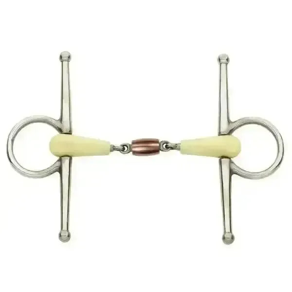 Happy Mouth Full Cheek Copper Roller Bit 114 mm (4 1/2") Horse Bits