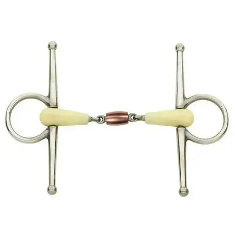 Happy Mouth Full Cheek Copper Roller Bit 114 Mm (4 1/2&Quot;) Horse Bits Barnstaple Equestrian Supplies