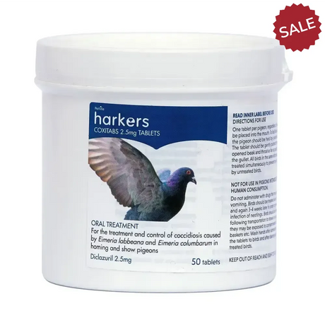 Harkers Coxitabs 50 Tablets Bird Supplements