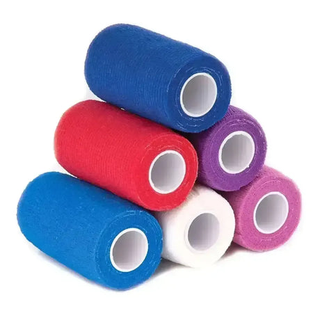 Harlequin Cohesive Flexible Wrap Bandages Navy Box Of 12 Vet Wrap