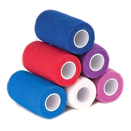 Harlequin Cohesive Flexible Wrap Bandages-Navy-Box Of 12-Vet Wrap-Rhinegold-Barnstaple Equestrian Supplies Tack Shop