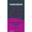 Harlequin conditioning cubes 20 kg bag in purple and gray with pink horse silhouette for horse nutrition