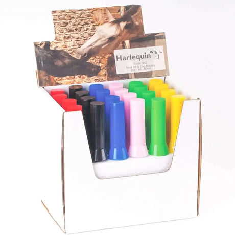 Harlequin Hoof Oil Brush and Cap - Box of 24 Box 24 Hoof Brush Barnstaple Equestrian Supplies