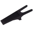 Black harlequin plastic boot jack with textured grip and dual-pronged design for easy yard boots removal