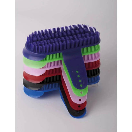 Harlequin Plastic Curry Combs Bulk Buy 6 Rhinegold Brushes & Combs Barnstaple Equestrian Supplies