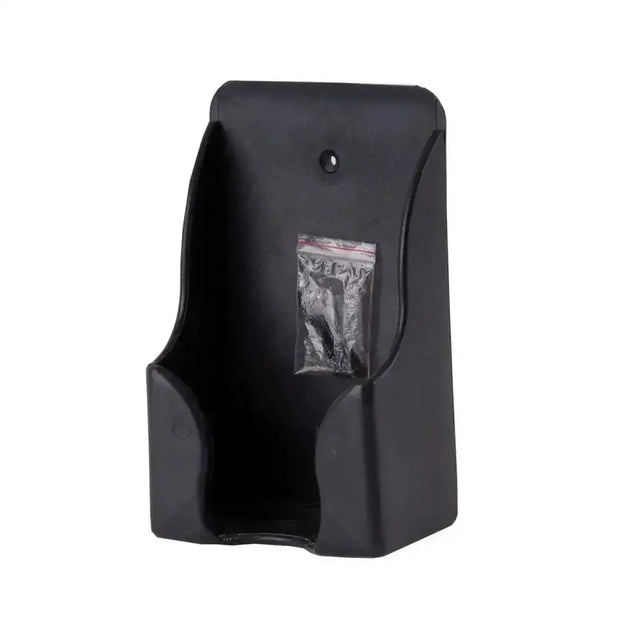 Black harlequin plastic salt lick holder wall-mounted card holder with small zippered pouch for horse lick holders
