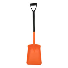 Harold Moore Deep Pan Shovel Standard D-Grip Handle Orange Barnstaple Equestrian Supplies