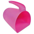 Bright pink plastic harold moore jug scoop with smooth glossy finish and ergonomic handle for easy scooping