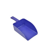Solid blue plastic dustpan with molded handle from harold moore large horse feed scoops for large horse feed use