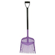 Purple harold moore light plastic shavings fork with black handle made of plastic for easy light use