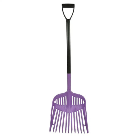 Purple harold moore light plastic shavings fork with black handle made of plastic for easy light use