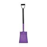 Purple plastic harold moore multi-purpose ultra light shovel with black d-shaped handle perfect for easy digging tasks